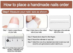 H004 Punk retro HANDMADE NAIL
