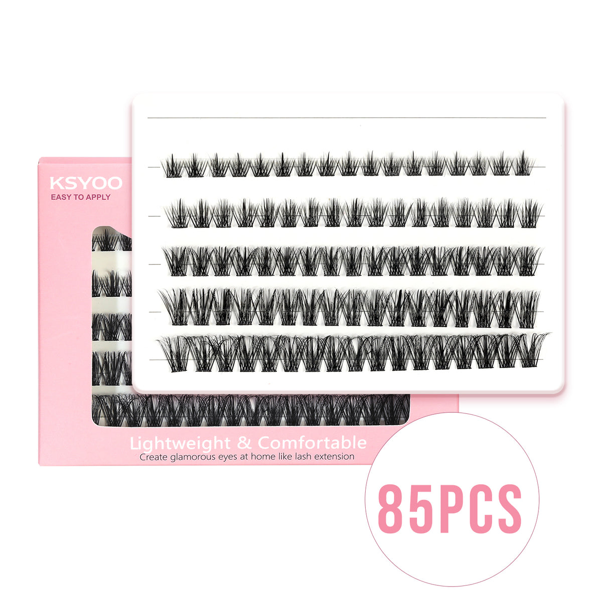 85 PCS DIY Lashes at Home - D8 Leo