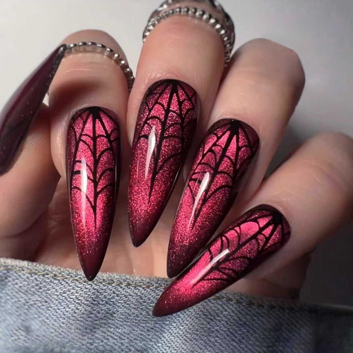 H5006  Butterfly HANDMADE NAILS